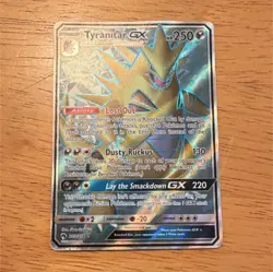 Pokemon Tyranitar GX Full Art Ultra Rare Holo 203/214 Sm-Lost Thunder 250 HP - Image 1