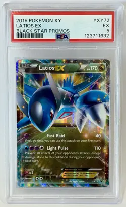 Pokemon XY Black Star Promo Latios EX XY72 PSA 5 - Image 3