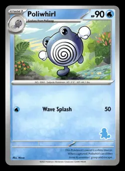 Poliwhirl My First Battle Squirtle Deck Stamp Pokemon NM - Image 1