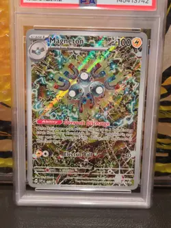2024 POKEMON SVP EN-SV BLACK STAR PROMO #159 MAGNETON PSA 9 - Image 3