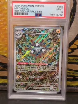 2024 POKEMON SVP EN-SV BLACK STAR PROMO #159 MAGNETON PSA 9 - Image 5
