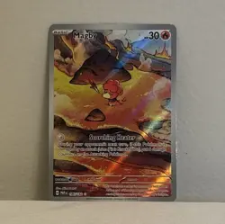 Pokemon Magby 186/182 SV04 Paradox Rift Illustration Rare Holo Basic 30 HP - Image 1