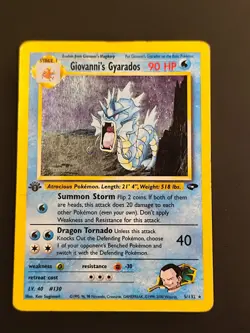 Giovanni's Gyarados 1st Edition First Pokemon Karte Gym Challenge Garados - Image 2
