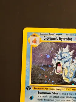 Giovanni's Gyarados 1st Edition First Pokemon Karte Gym Challenge Garados - Image 4