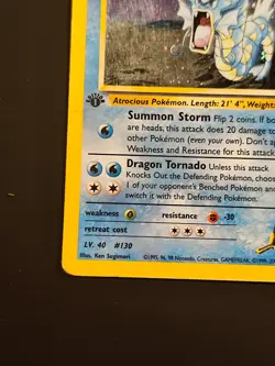 Giovanni's Gyarados 1st Edition First Pokemon Karte Gym Challenge Garados - Image 5