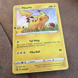 Pikachu SWSH039 Sword & Shield Black Star Promo - Pokemon TCG Holo - Image 1