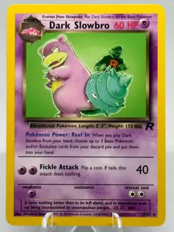 Pokemon TCG Team Rocket Dark Slowbro 29/82 Unlimited NM - Image 1