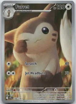 Furret 168/159 Illustration Rare Journey Together Pokemon Near Mint - Image 1