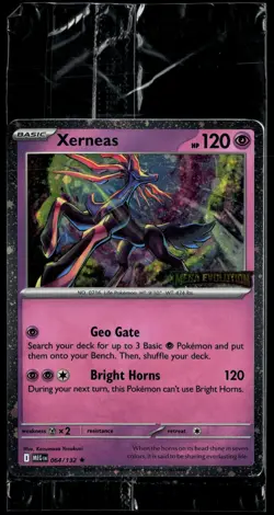 SEALED Xerneas 064/132 Stamped Promo Mega Evolutions - Image 1