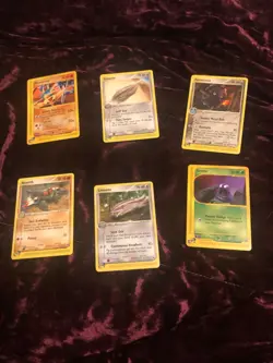 Vintage Pokemon EX Era Lot Hitmontop Linoone Forretress Grimer Anorith - Image 1
