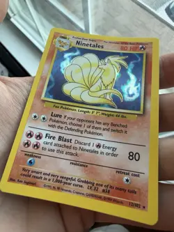 Pokemon Ninetales Base Set 12/102 Holo - Image 3