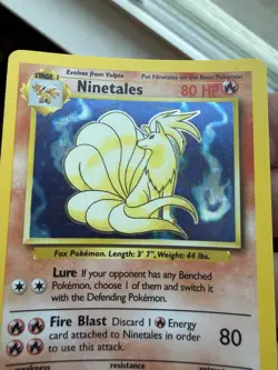 Pokemon Ninetales Base Set 12/102 Holo - Image 4