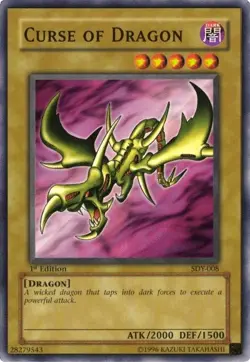 YuGiOh Curse of Dragon [SDY-008] Common Lightly Played Unlimited - Image 1