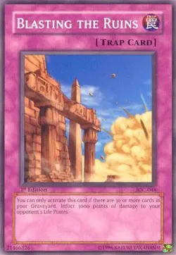 YuGiOh Blasting the Ruins [IOC-048] Common Lightly Played 1st Edition - Image 1