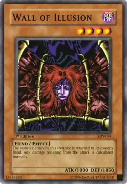 YuGiOh Wall of Illusion [SDY-034] Common Lightly Played Unlimited - Image 1