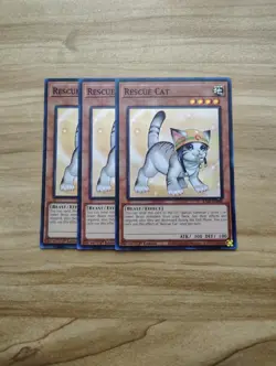 Yu-Gi-Oh! - Rescue Cat 3X- Super Rare / Holo - RA02-EN001 - Alternative Art - Image 1