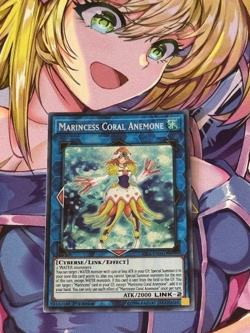 Yugioh Marincess Coral Anemone RIRA-EN041 Rising Rampage Secret Rare 1st Ed NM - Image 1