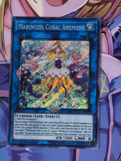 Yugioh Marincess Coral Anemone RIRA-EN041 Rising Rampage Secret Rare 1st Ed NM - Image 2