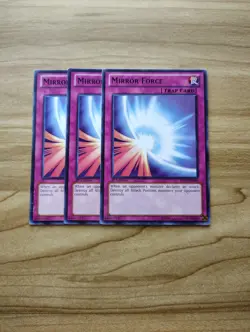 Yu-Gi-Oh! - Mirror Force 3X - Rare / Black - Full Playset - Image 1