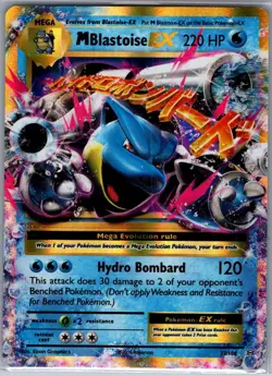 M Blastoise EX 22/108 XY - Evolutions - Pokemon Card - NM - Image 1