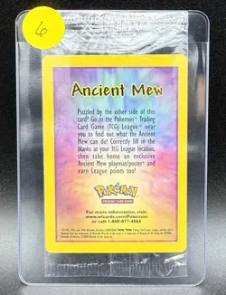 POKEMON THE MOVIE 2000 ANCIENT MEW PROMO CARD SEALED WIZARDS OF THE COAST CARD 6 - Image 3