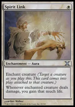 Spirit Link - 10E MTG - Light Play - Image 1