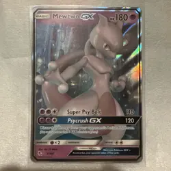 Pokemon Mewtwo GX TCG Hidden Fates Holo Ultra Rare Card 31/68 Full Art * - Image 1