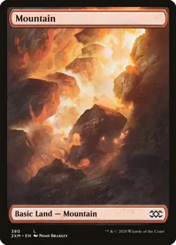 MTG Mountain (380) Full Art ** Double Masters ** English (NM) - Image 1