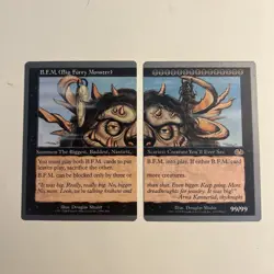 B.F.M. (Big Furry Monster) Unglued Regular rare wizards of the coast. - Image 1