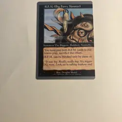 B.F.M. (Big Furry Monster) Unglued Regular rare wizards of the coast. - Image 4