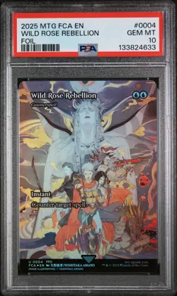 PSA 10 WILD ROSE REBELLION #0004 FOIL 2025 MTG FINAL FANTASY THROUGH THE AGES - Image 1