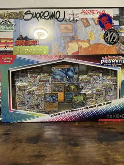 Pokemon Prismatic Evolutions Lucario EX & Tyranitar EX PRM Collection Fast Ship! - Image 1