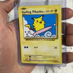 Pokemon Card - Surfing Pikachu Evolutions 111/108 Secret Rare LP+ Pokemon TCG - Image 2