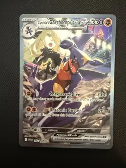 Pokemon Cynthia's Garchomp EX Full Art Holo 232/182 Destined Rivals 330 HP - Image 1
