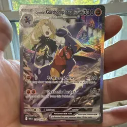Pokemon Cynthia's Garchomp EX Full Art Holo 232/182 Destined Rivals 330 HP - Image 3