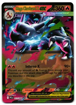 Mega Charizard X ex 013/094 - 🌊 Phantasmal Flames Pokemon TCG 🖤 - NM - Image 1