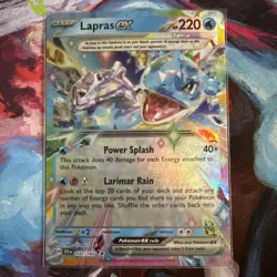 Pokemon TCG Lapras ex 032/142 Double Rare NM Stellar Crown - Image 1