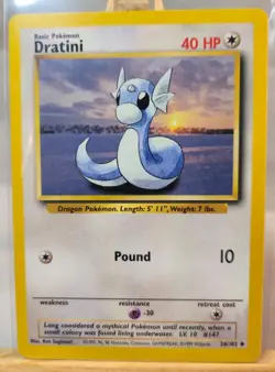 DRATINI 26/102 BASE SET N/M POKEMON ENGLISCH VINTAGE - Image 1