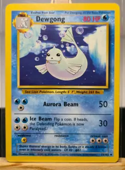 dewgong 25/102 BASE SET 1999 POKEMON ENGLISCH VINTAGE - Image 1