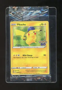 Pokemon TCG Pikachu 028/078 Sealed Holo Pokemon GO Stamped Promo - Image 1