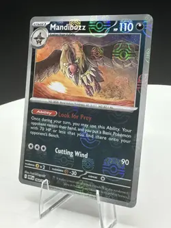 Mandibuzz Pokemon White Flare 064/086 Master Ball Pattern Holo SV NM - Image 4