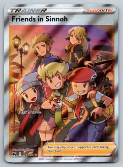 Friends in Sinnoh 149/159 Ultra Rare Crown Zenith Pokemon Near Mint - Image 1