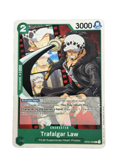 New: One Piece CCG Trafalgar Law OP02-035 Paramount War Regular Common - Image 1