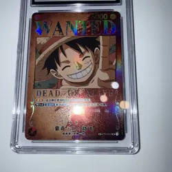 CGC 10 Monkey D Luffy Wanted Pillars Of Strength St01-012 - Image 3