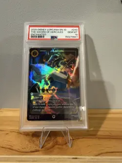Disney Lorcana | THE SWORD OF HERCULES Enchanted | Whispers in the Well | PSA 10 - Image 1