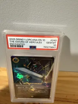 Disney Lorcana | THE SWORD OF HERCULES Enchanted | Whispers in the Well | PSA 10 - Image 2