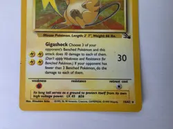 Raichu 14/62 Holo Rare Fossil Set Pokemon Card Vintage WOTC LP - Image 4