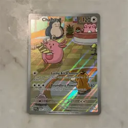 Pokemon TCG Chansey 187/167 Twilight Masquerade Illustration Rare Holo Card - Image 1
