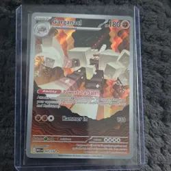 Pokemon Garganacl 147/132 MEG 180 HP Stage 2 130 Attack Rock Card - Image 1