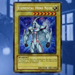 Yugioh Elemental HERO Neos CT03-EN001 Secret Rare Limited Edition Card Near-Mint - Image 1